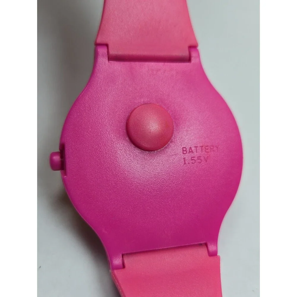 Tatiri Womens Watch Pink Orange Geometric Colorblock Whimsy New Battery Retro